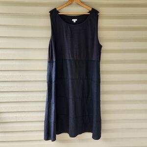 J. Jill black linen dress size 3X